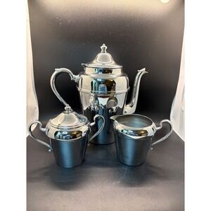 Vintage Cromwell Chromium Silver Tea‎ Set – Decorative Display Only!!!